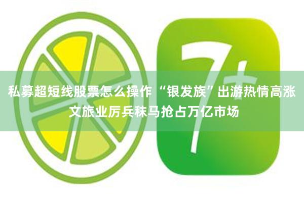 私募超短线股票怎么操作 “银发族”出游热情高涨 文旅业厉兵秣马抢占万亿市场
