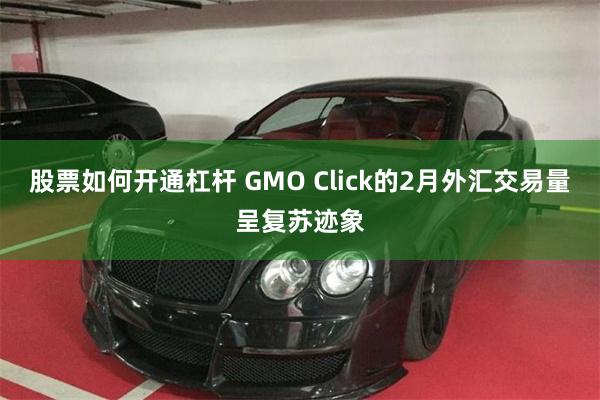 股票如何开通杠杆 GMO Click的2月外汇交易量呈复苏迹象